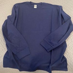 New Blue  Long Sleeve Mens shirt Size Large